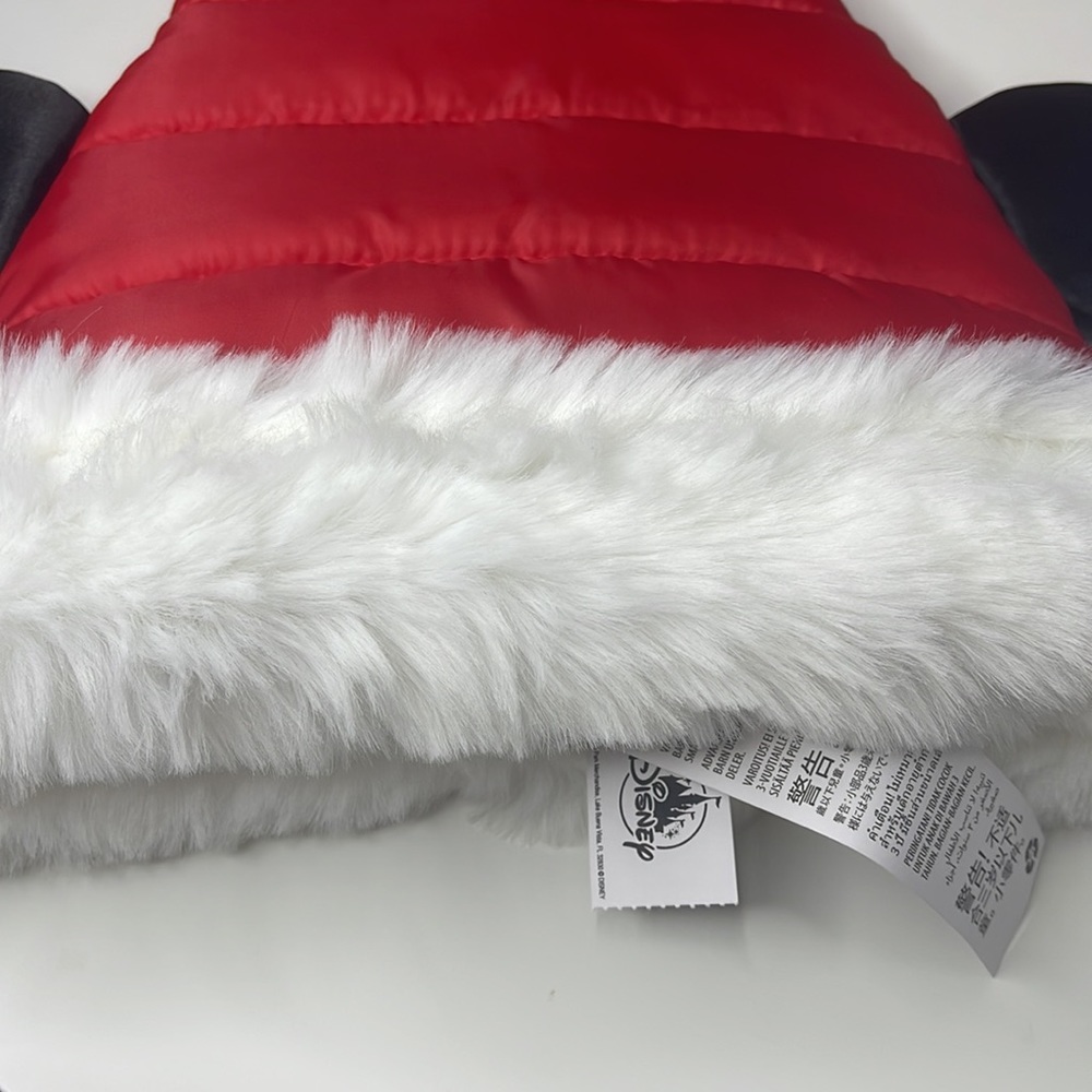 One Size Disney Parks Mickey Mouse Ears Quilted Santa Hat Christmas Holiday NEW! - Picture 12 of 13